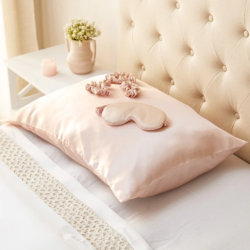 Women's Satin Sleep Gift Set - Pillowcase, Hair Ties, and Eye Mask - Image 5