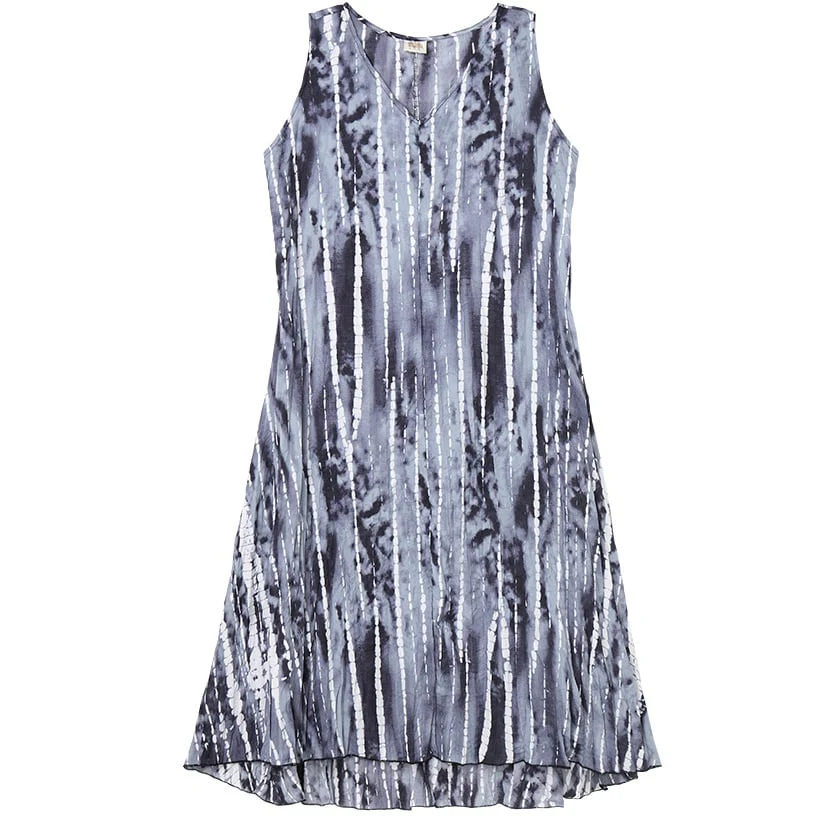Women's Tie-Dye V-Neck Midi Dress - Image 5