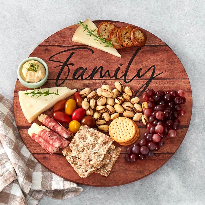 Wood Sentiment Printed 12" Kitchen Countertop Lazy Susan - Image 3