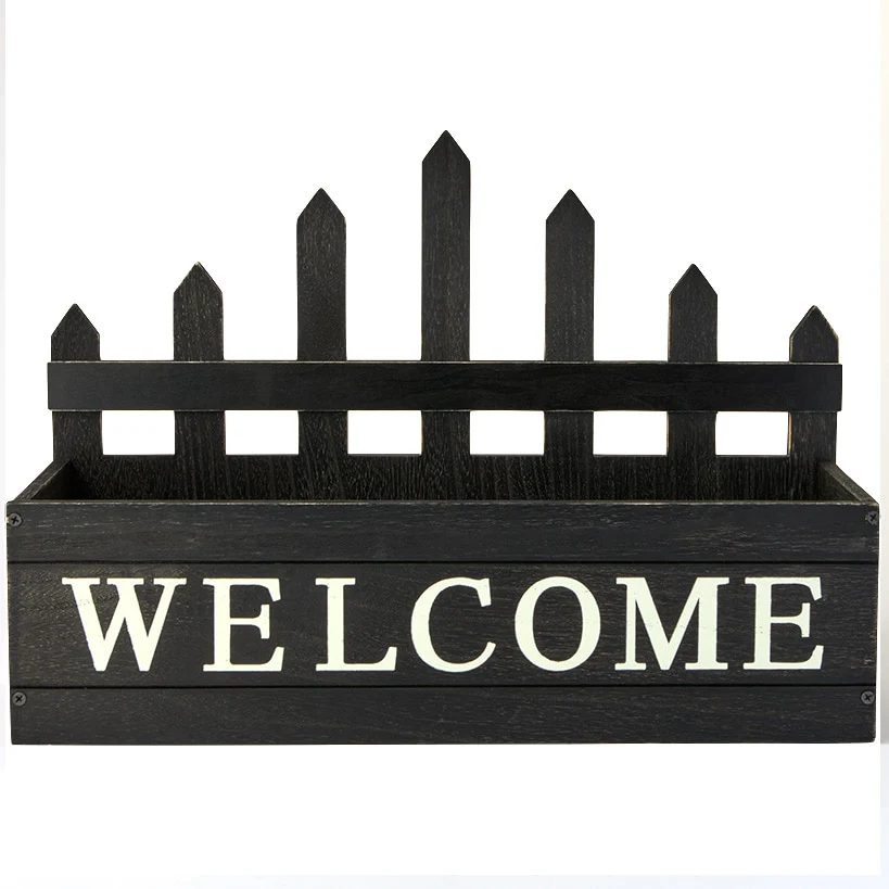 Wood Welcome Planter - Image 2