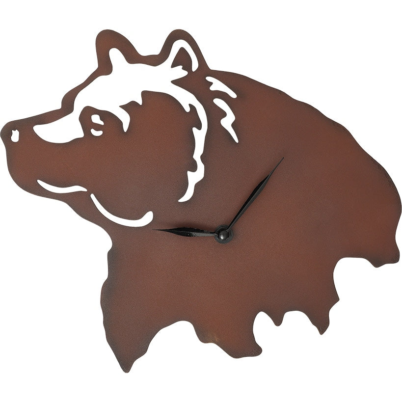 Woodland Clock Animal Silhouette Moose Bear of Eagle - Image 6