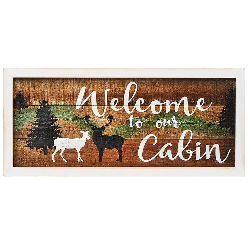 Woodland Welcome Sign Wall Art - Cabin, Lake or Woods - Image 6