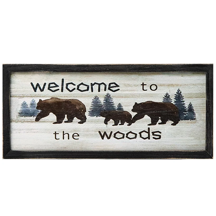 Woodland Welcome Sign Wall Art - Cabin, Lake or Woods - Image 7