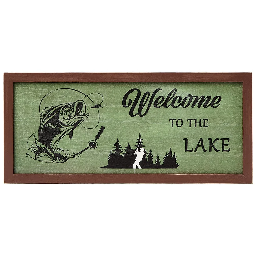 Woodland Welcome Sign Wall Art - Cabin, Lake or Woods - Image 8
