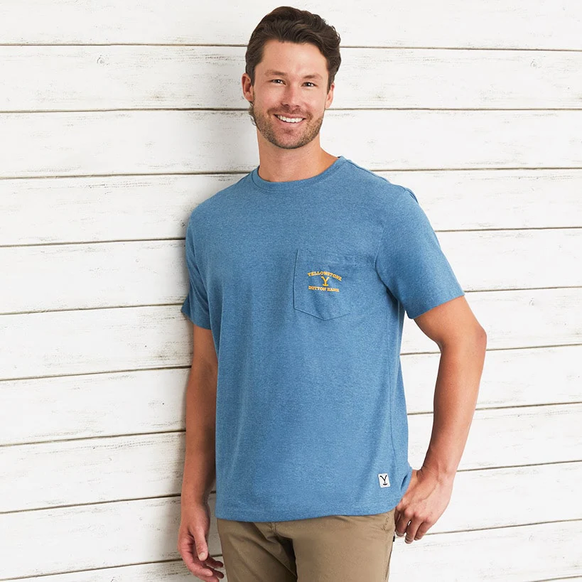Yellowstone Short-Sleeve Shirt with Pocket - Image 6